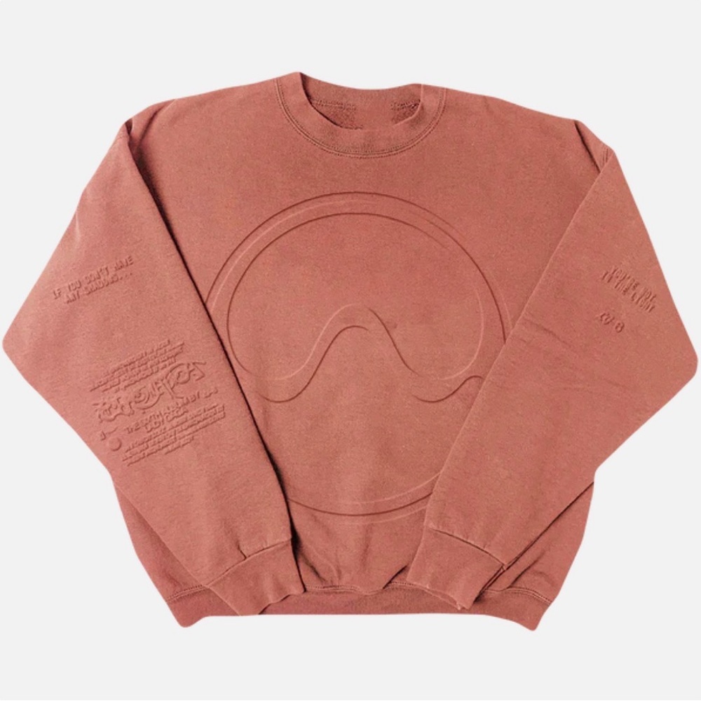 Lady Gaga Embossed Crewneck in Dusty Pink (NEVER WORN)